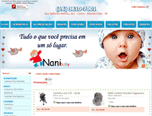 Tablet Screenshot of nanibaby.com.br